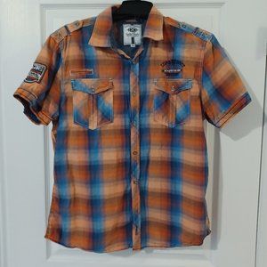 Premium Connection Shirt Men XL Plaid 100% Cotton
